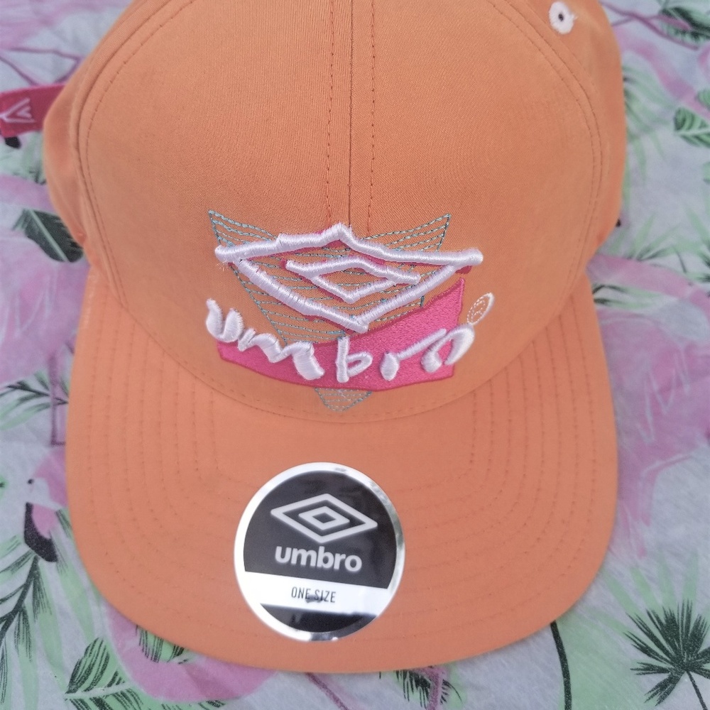Umbro Soccer Hat Men's NWT Orange
